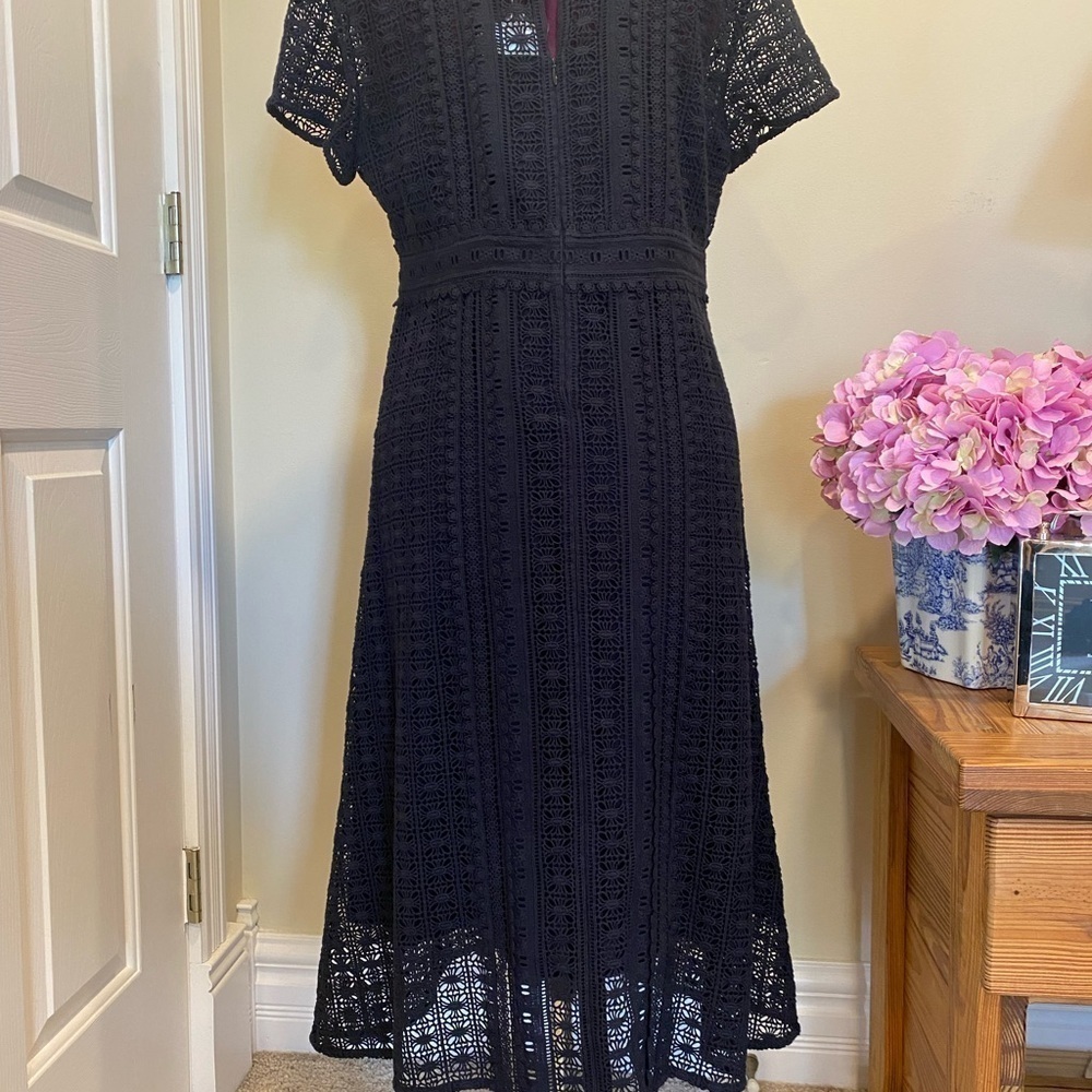 Comptoir des Cotonniers Lace Midi Dress - Picture 3 of 7